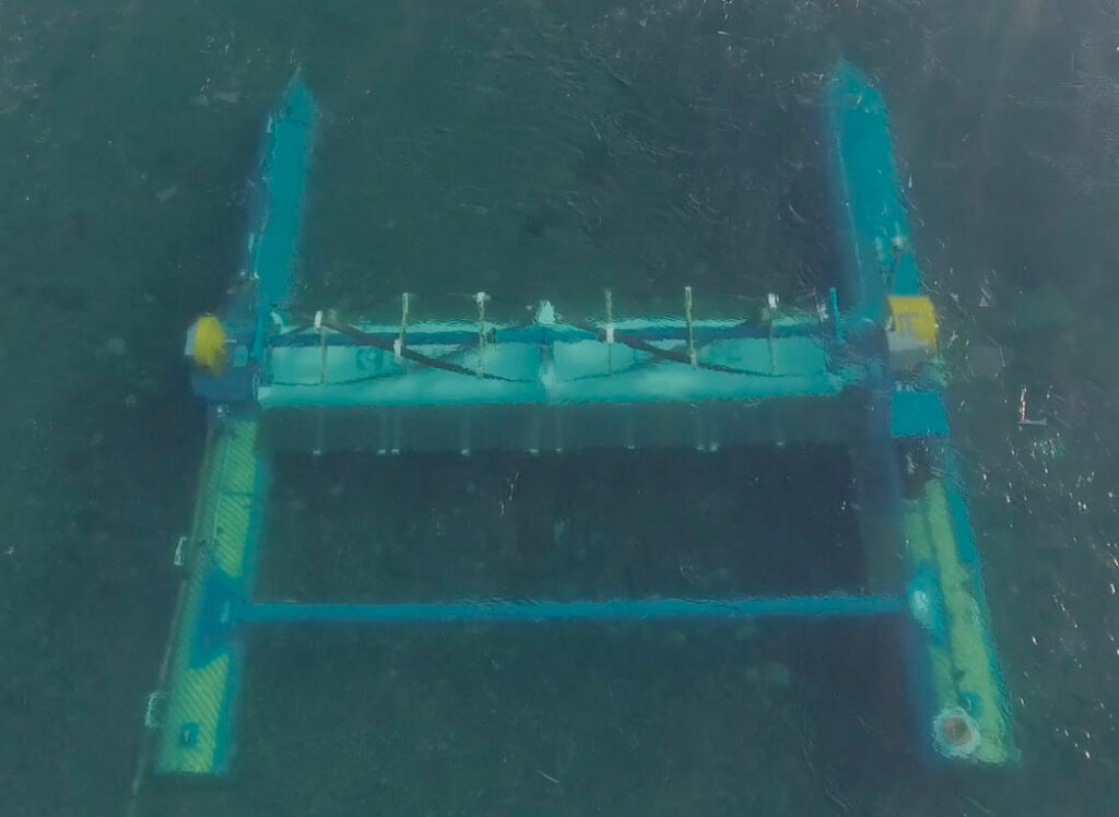 Photo of ORPC’s RivGen device operating in Alaska, April 2020 (Courtesy of ORPC)