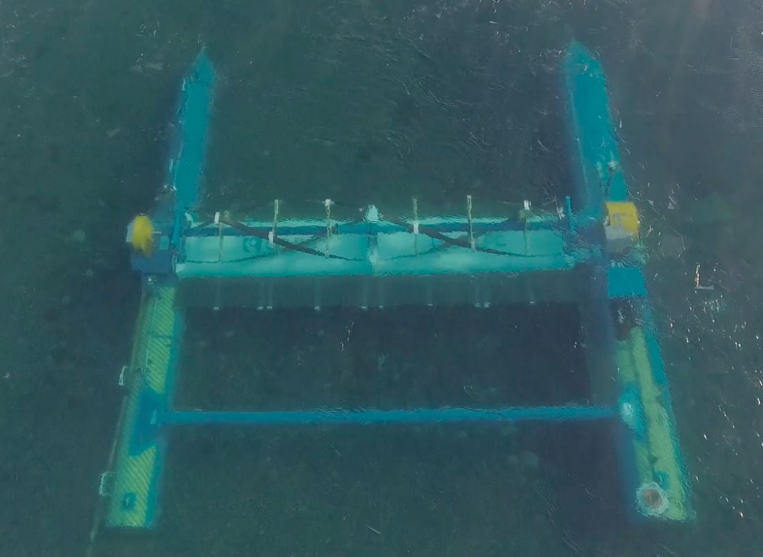 Photo of ORPC’s RivGen device operating in Alaska, April 2020 (Courtesy of ORPC)