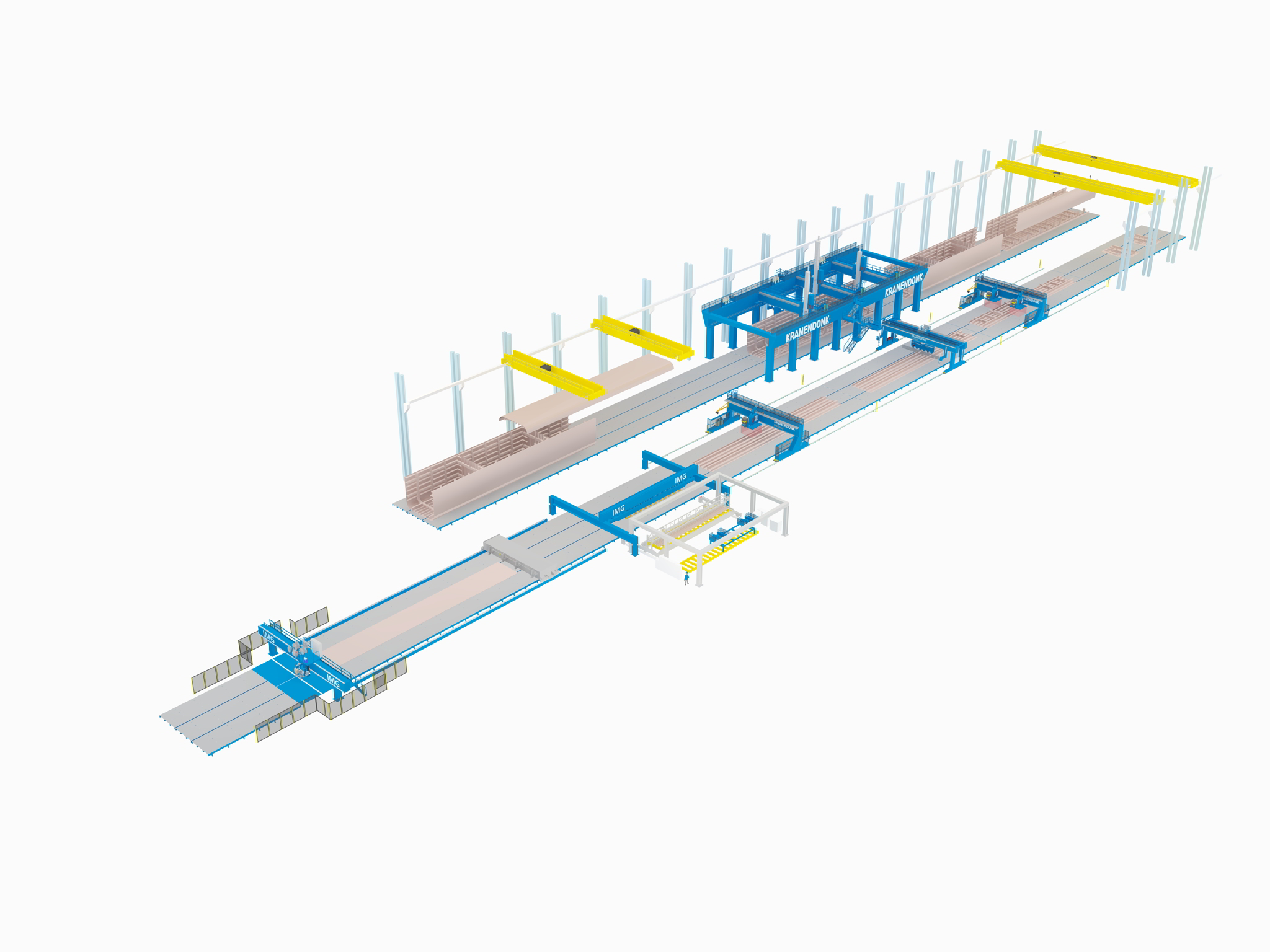 Kranendonk production line for Eolink's floating foundations