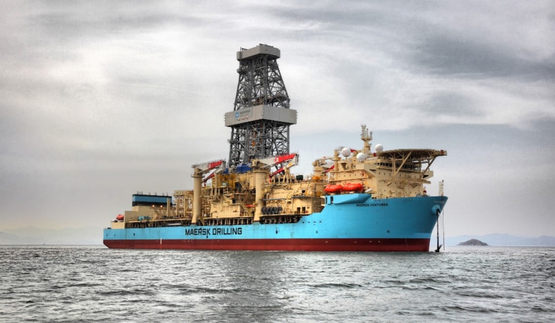 Tullow Oil is using the Maersk Venturer drillship off Ghana