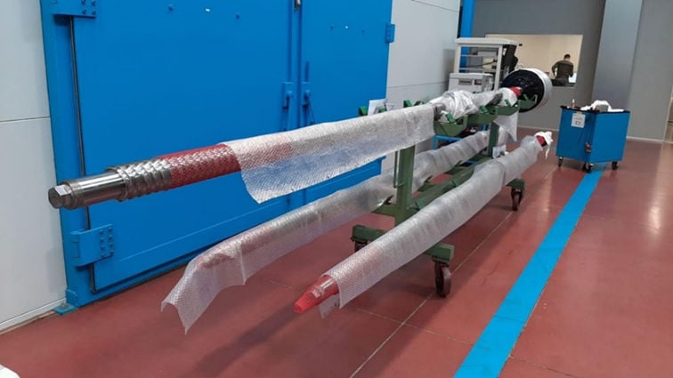 Photo showing the EMG prototype in the assembly area at UmbraGroup's facility (Courtesy of IMAGINE)