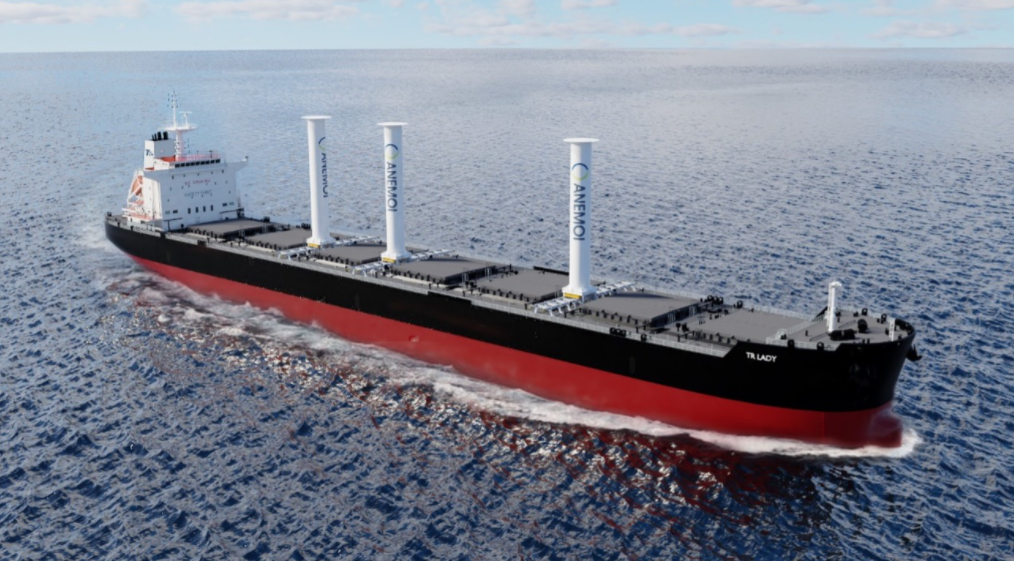 Illustrative-graphic-of-TR-Lady-with-3-Anemoi-Rotor-Sails-on-Rail-Deployment-System