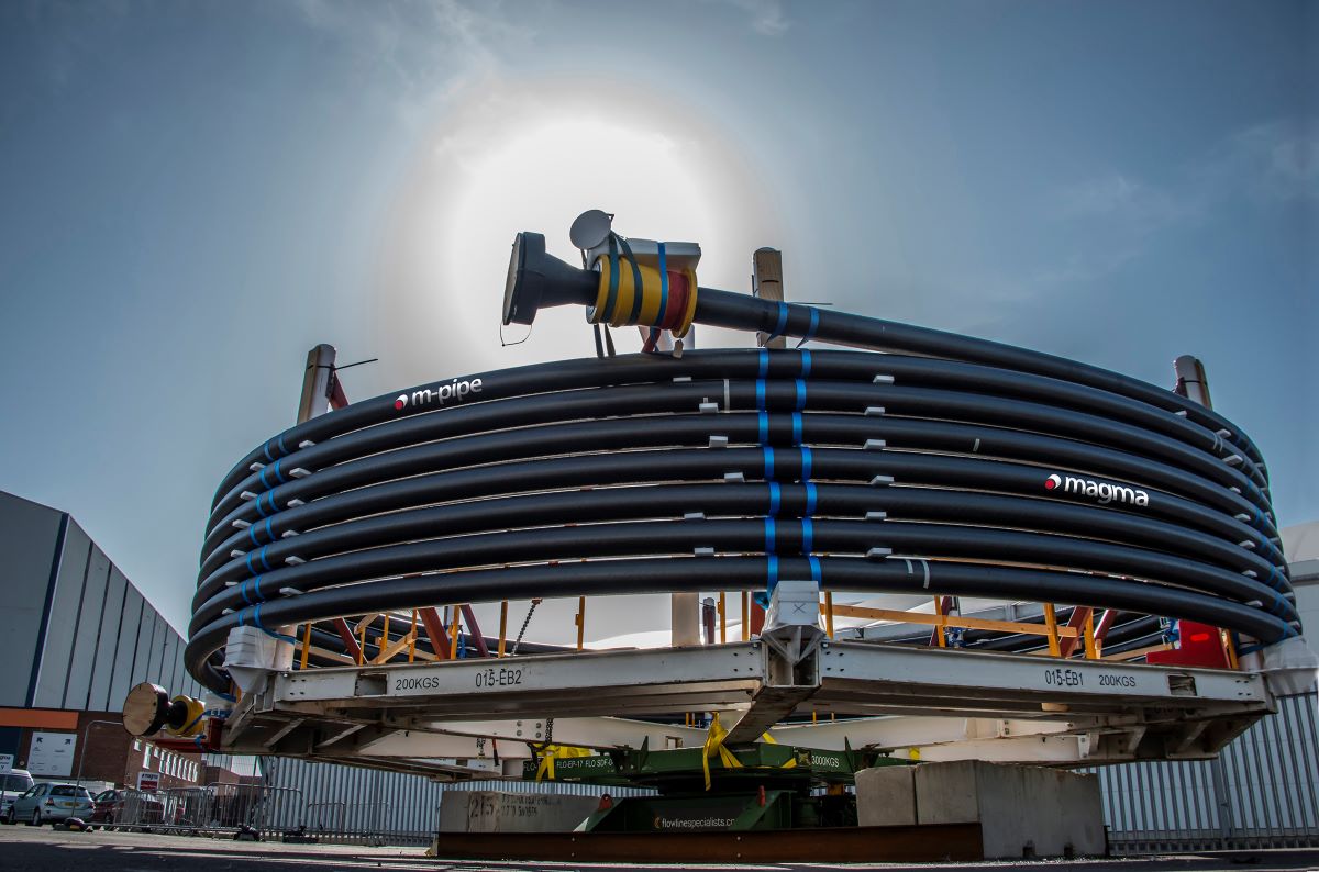 High-pressure composite riser pipe (Photo courtesy: Magma Global)