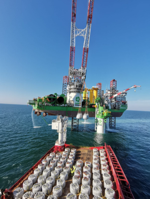 Industry first: DEME drills XL monopile into French seabed
