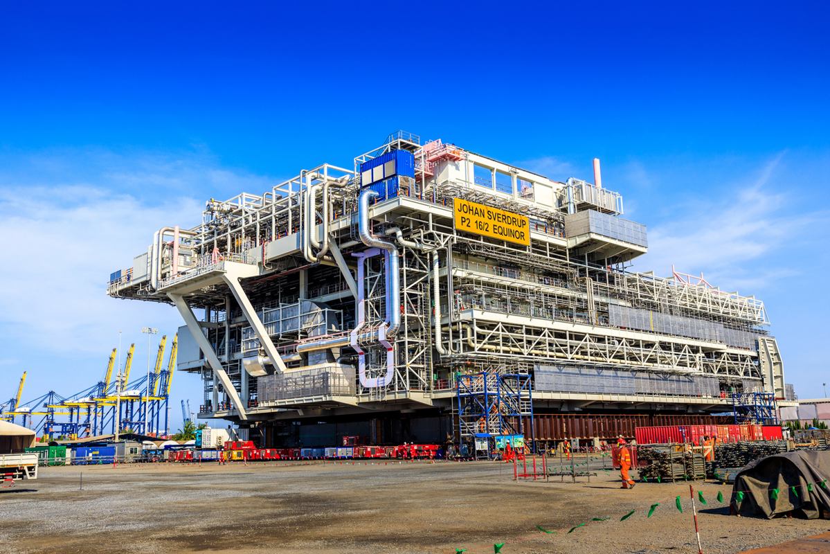 Johan Sverdrup Process Platform II (P2) main support frame - Equinor