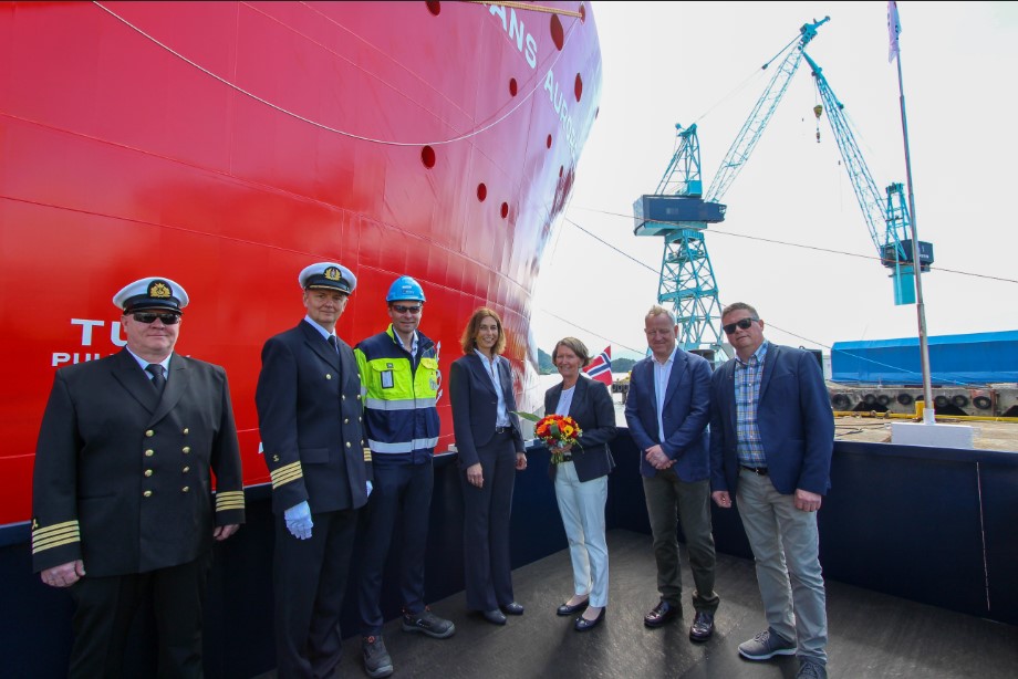 Nexans holds naming ceremony for CLV Aurora