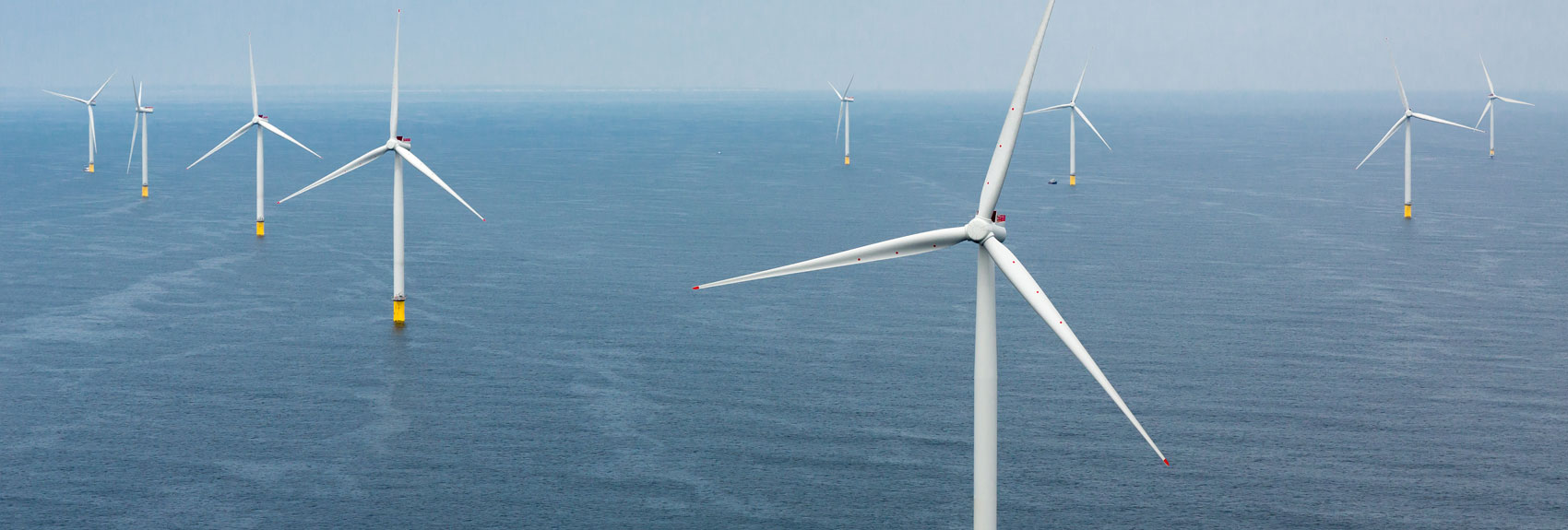 A photo of RWE's offshore wind farm in the UK