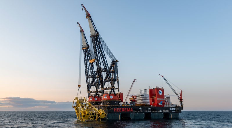 Sleipnir working at the Tolmount field for Harbour; Source: Heerema
