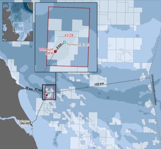 Tolmount East location - Harbour