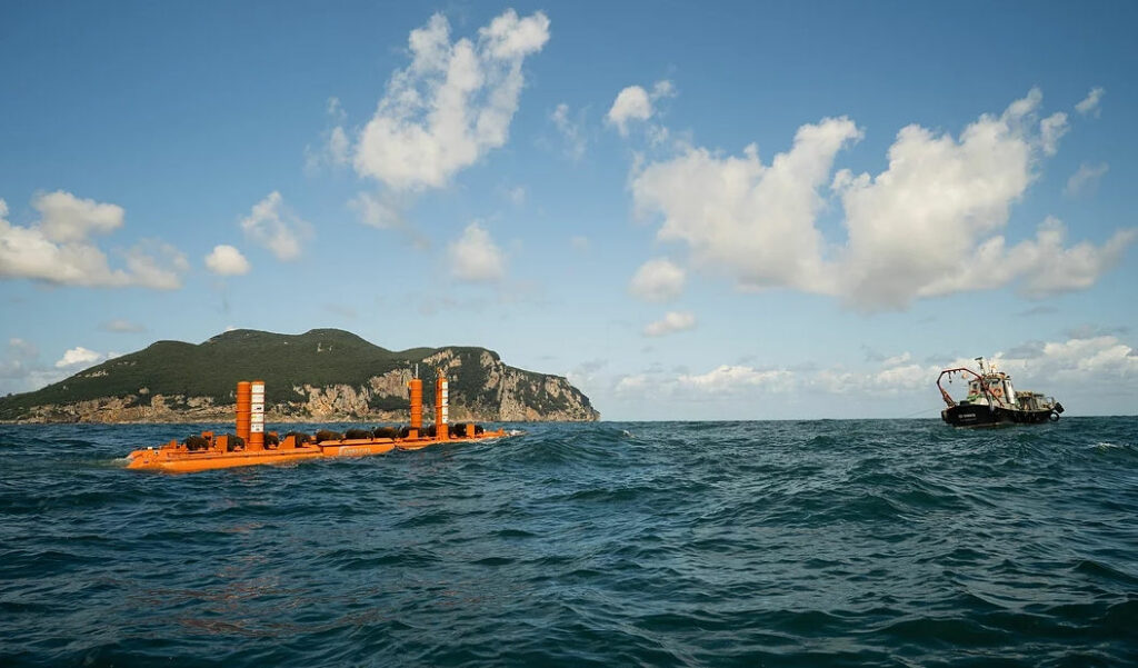 Illustration/Wave energy device from Spanish-based developer Arrecife Energy Systems (Courtesy of Arrecife Energy Systems)