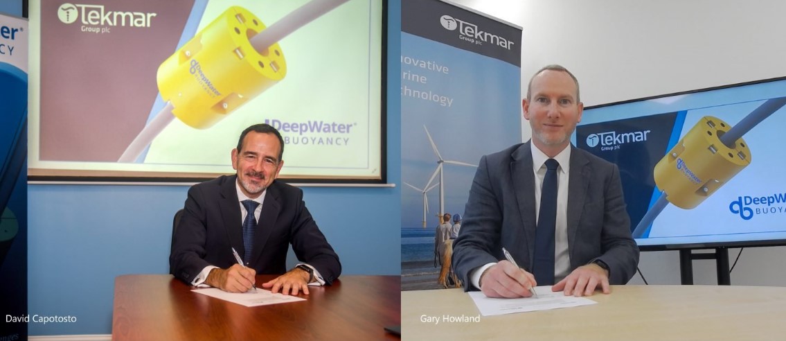Tekmar and DeepWater Buoyancy ink floating wind MoU