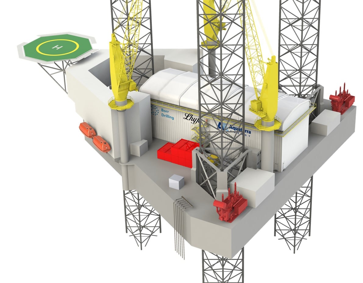 Jack-up rig with electrolyser