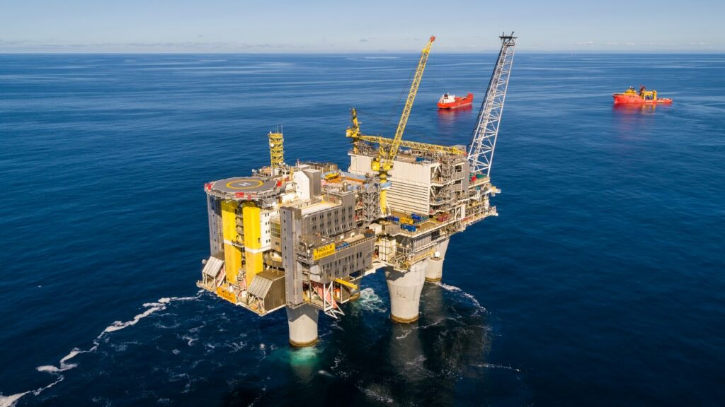 The Troll A platform in the North Sea - Equinor