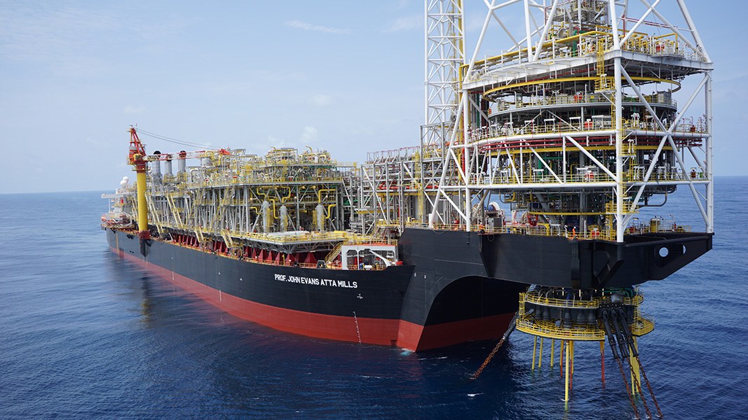FPSO Prof. John Evans Atta Mills operating on TEN fields - Tullow
