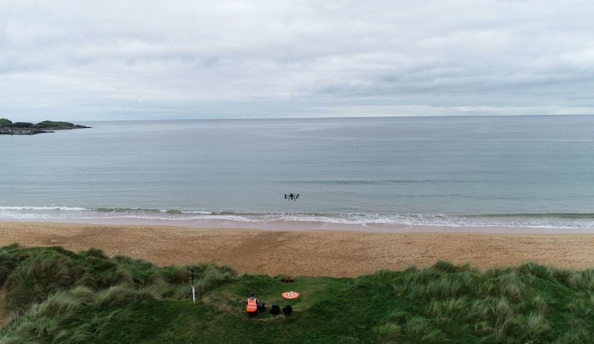Photo showing the Buncrana Beach (Courtesy of SELKIE Project)