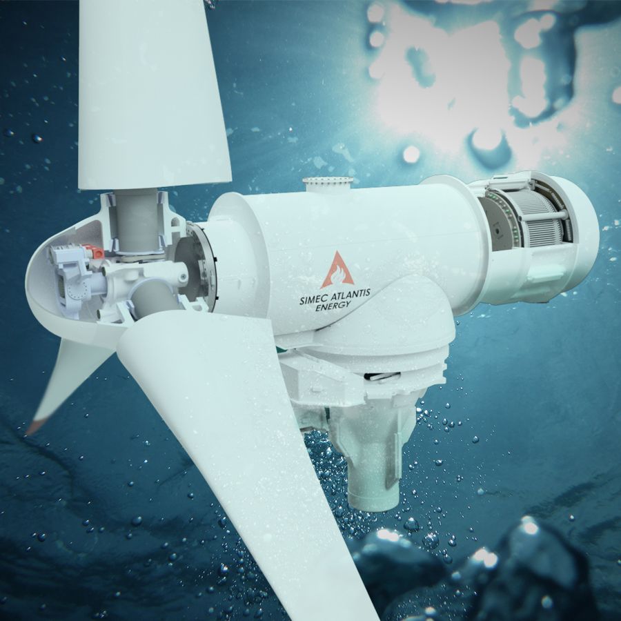The AR2000 tidal turbine concept (Courtesy of SIMEC Atlantis)