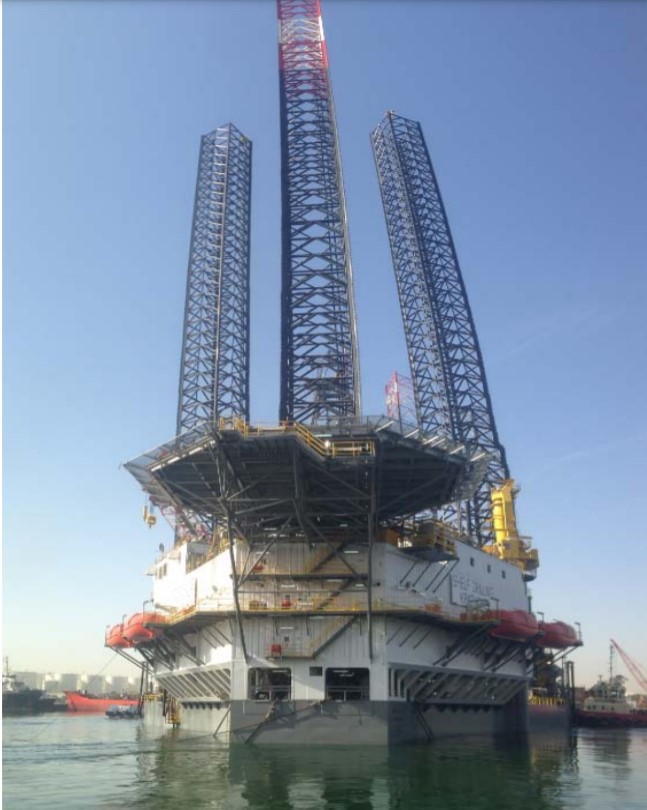 The Shelf Drilling Krathong rig; Source: Shelf Drilling 