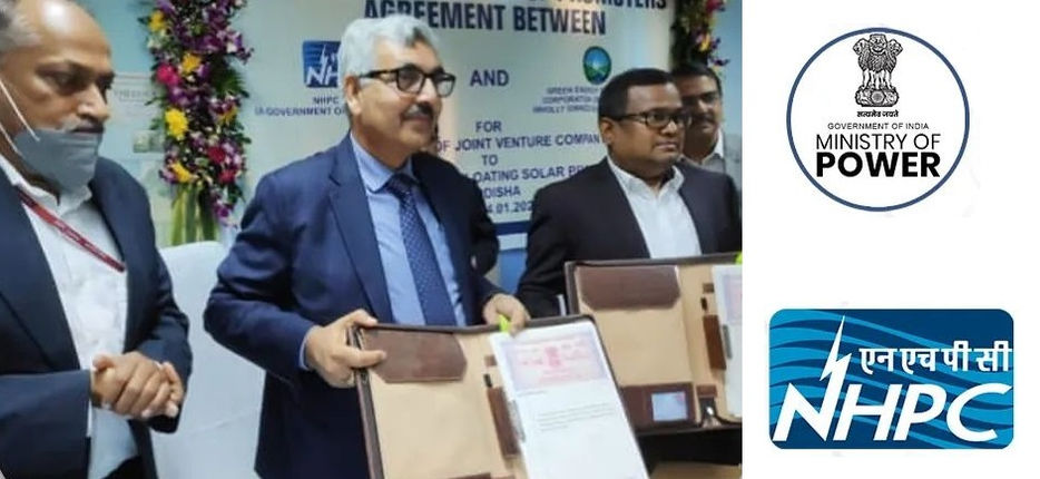 The signing of the promoters agreement by NHPC and GEDCOL (Courtesy of Ministry of Power of India)