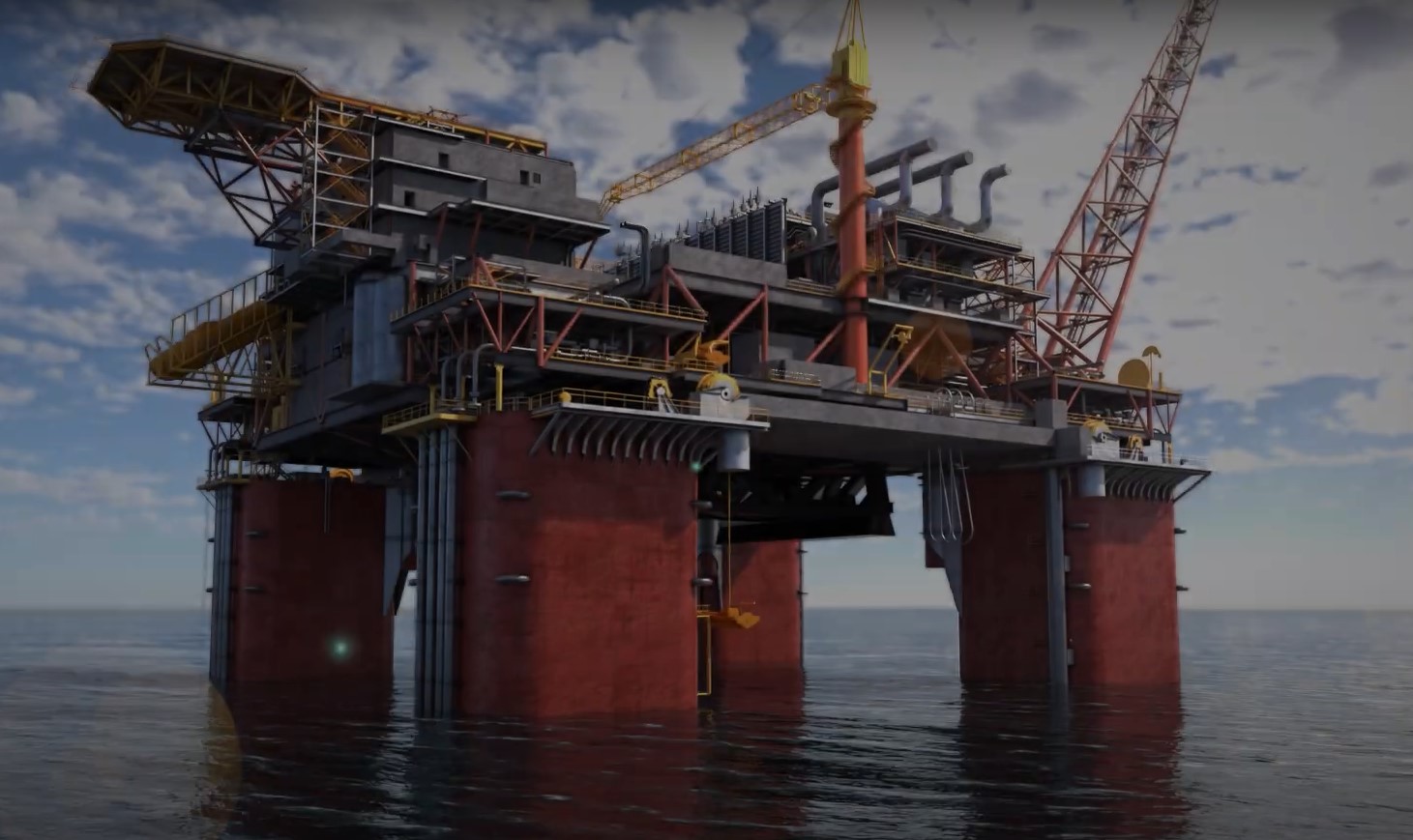 Rendering of the Scarborough FPU - Woodside - McDermott