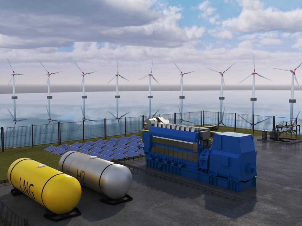 Bergen runs engine on H2 blend for zero carbon emission