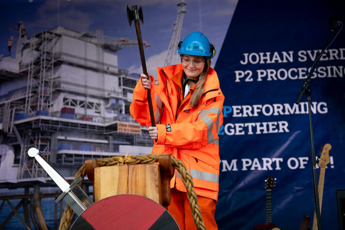 The mooring line was cut; Courtesy of Aibel/Øyvind Sætre