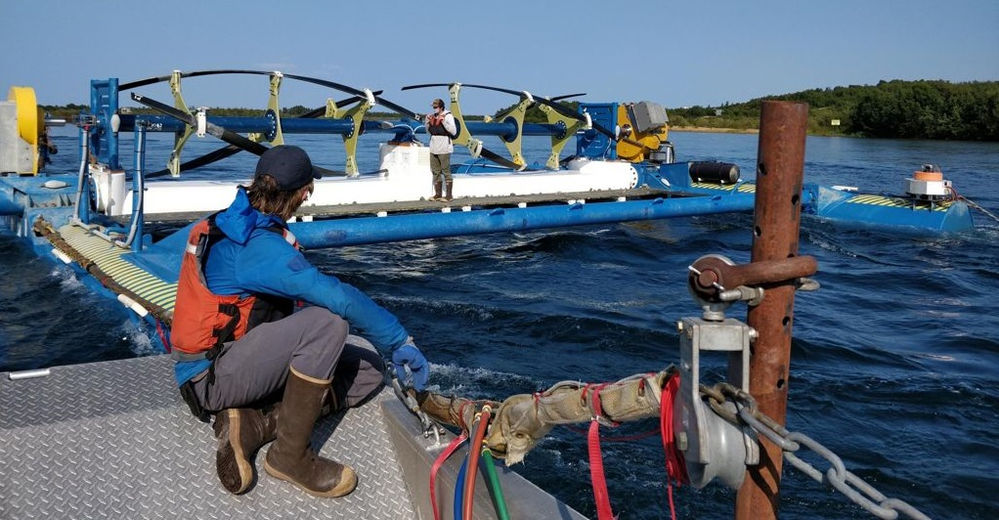 RivGen hydrokinetic energy device developed by U.S. based company ORPC (Courtesy of ORPC)