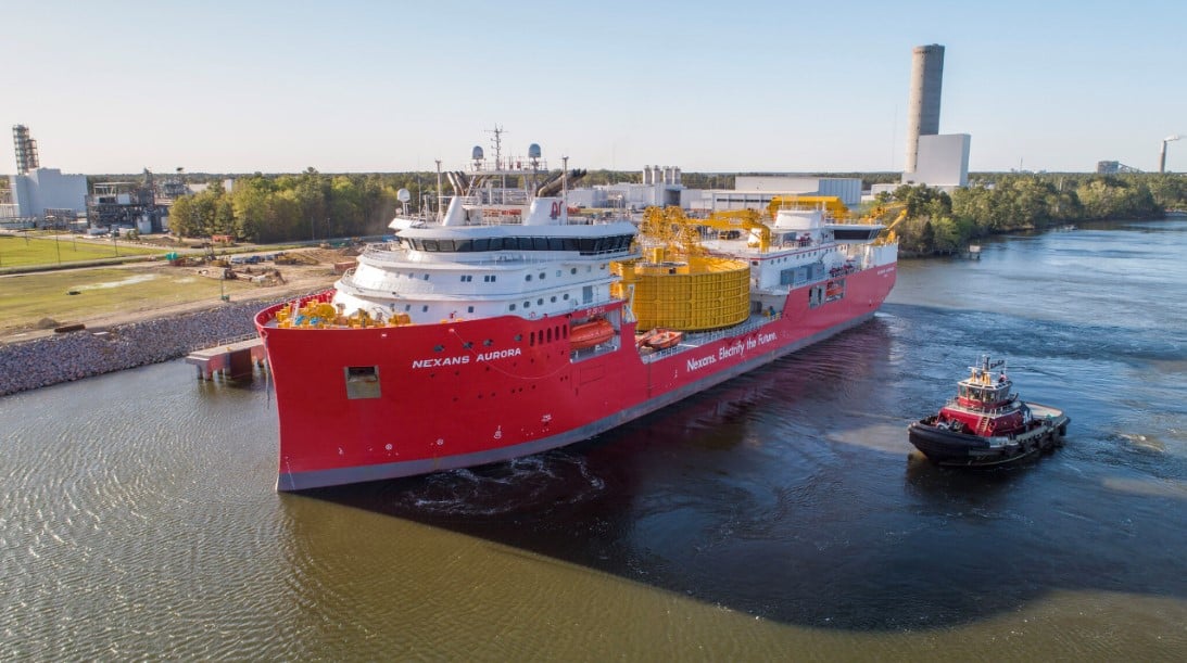 Nexans-Aurora-picks-up-first-ever-US-made-high-voltage-subsea-cables