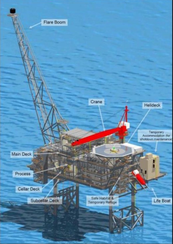 Angel Platform Layout; Source: Woodside