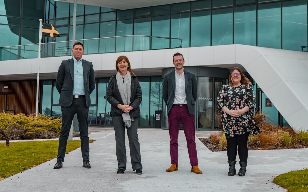 Lesley Griffiths during visit to M-SParc (Courtesy of Welsh Government)