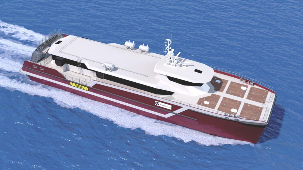38m fast crew transfer catamaran vessel (FCTV); Source: Strategic Marine on LinkedIn