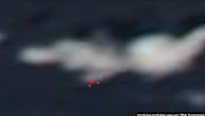 Fire in the Black Sea on 22 June 2022 Source NASA