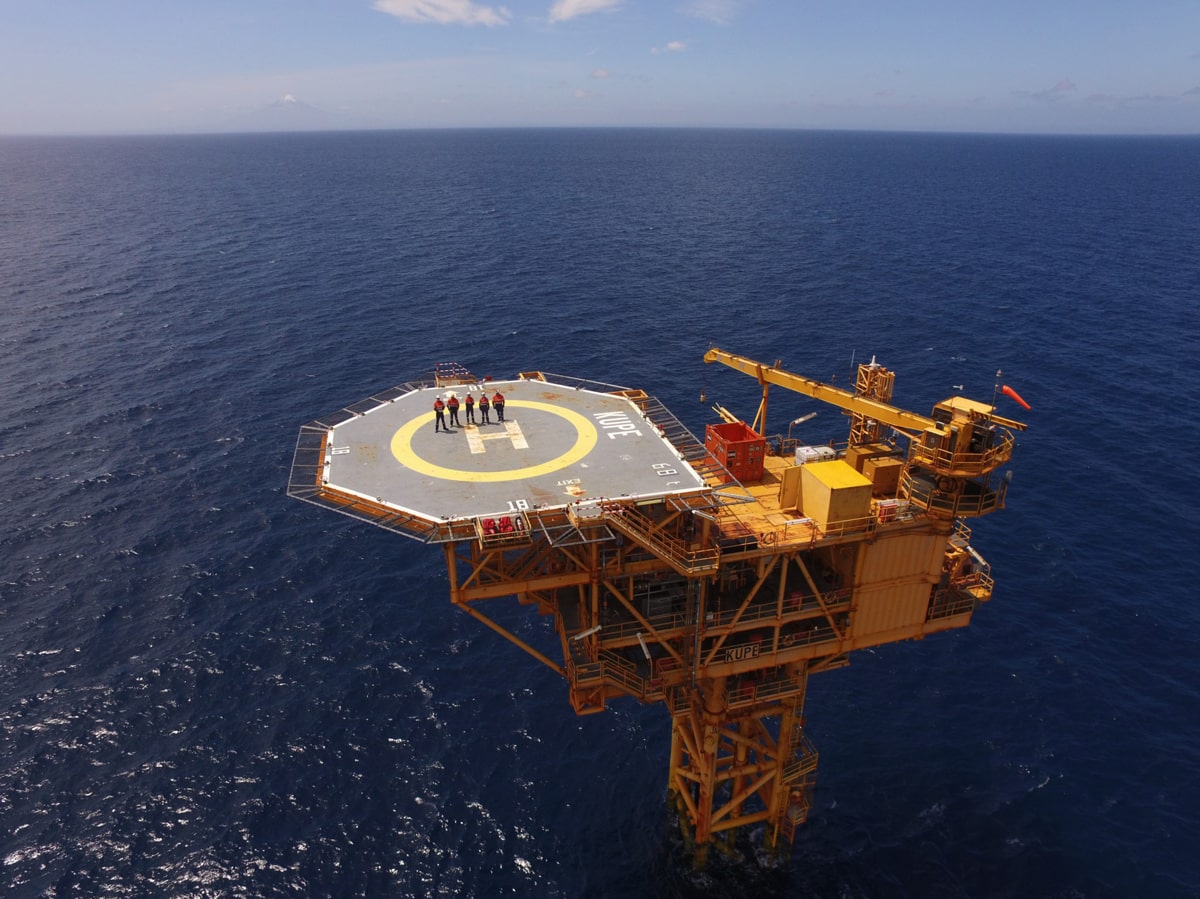 Kupe field platform off New Zealand - Beach Energy