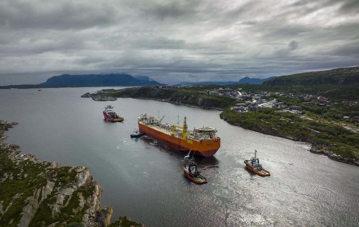 Njord Bravo sailaway - Equinor