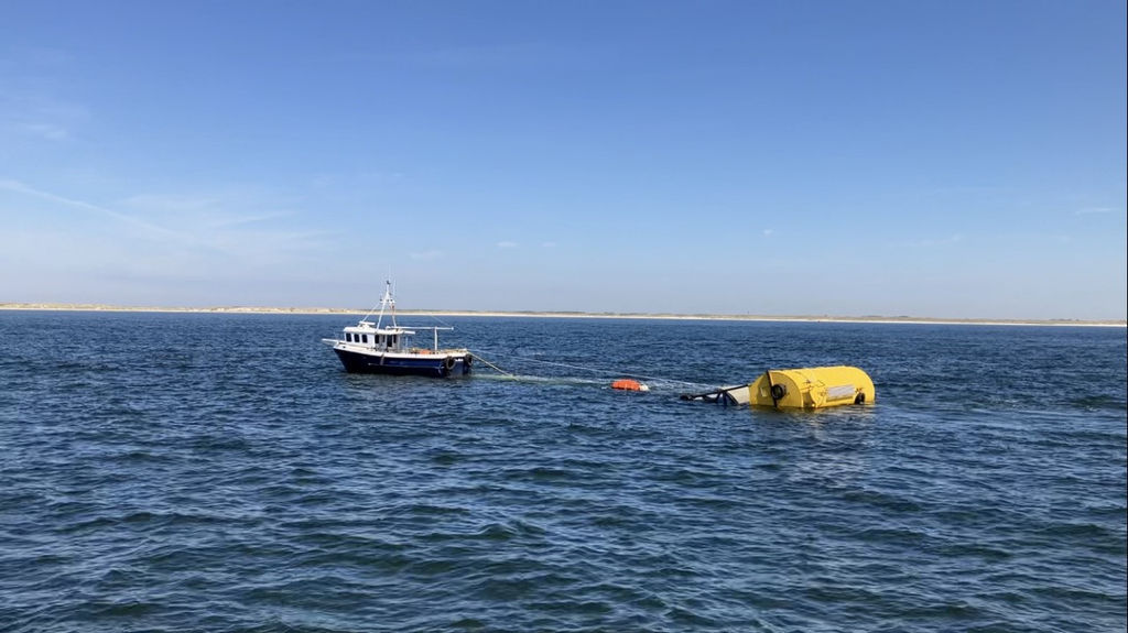 The Slow Mill – 40 en route to the deployment site (Courtesy of Slow Mill Sustainable Power)