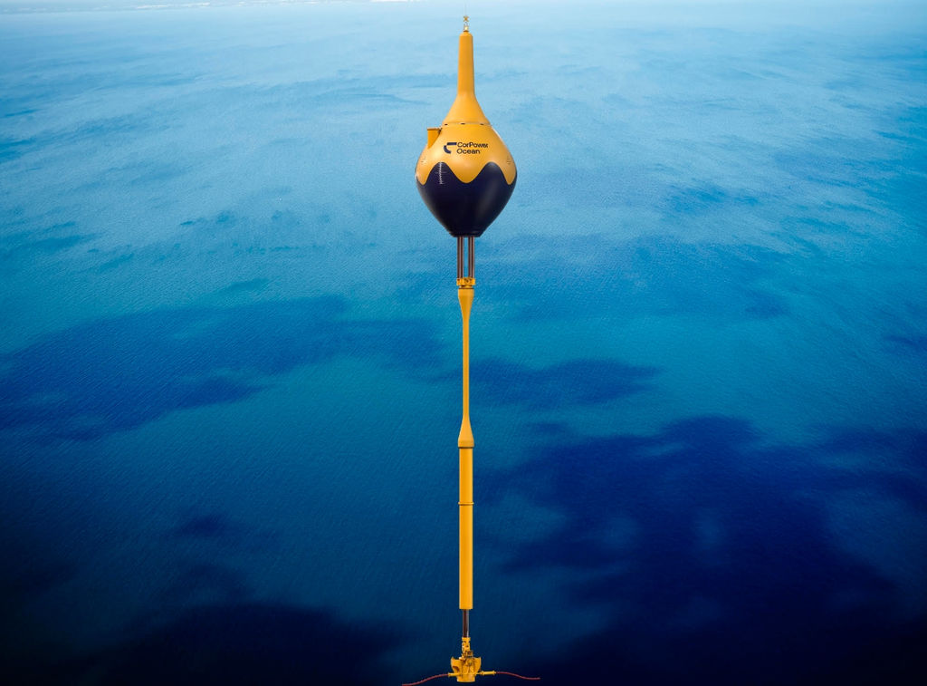 Illustration/CorPower's commercial-scale C4 wave energy converter (Courtesy of CorPower Ocean)