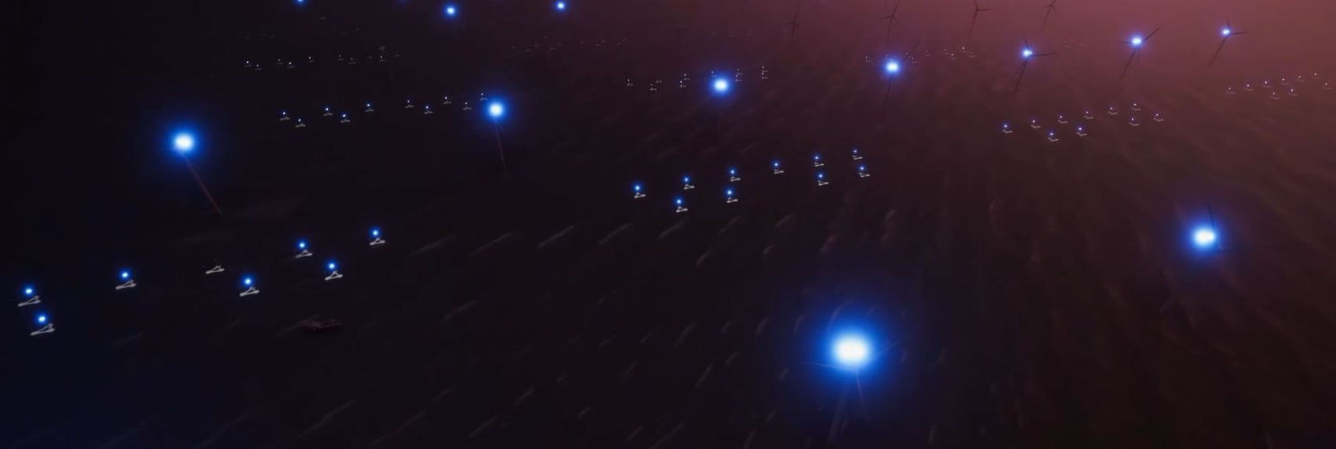 Illustration/Wind and wave renewable energy platforms (Courtesy of Exowave)