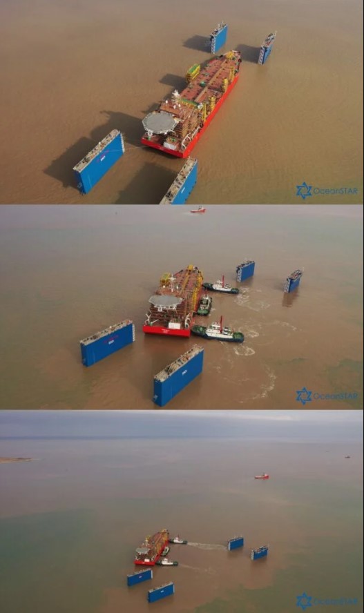 Launch of FPU Trunojoyo 01; Source: PT Timas Oceanstar Indonesia