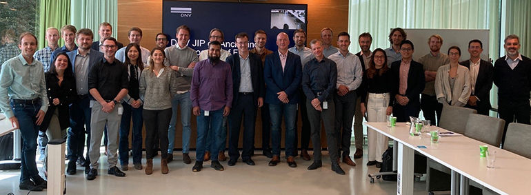 Some of the JIP participants attending the kick-off meeting in September 2022 (Courtesy of DNV)