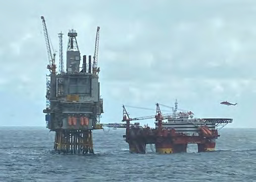 Floatel Superior in operations for Equinor at the Grane field; Source: Floatel