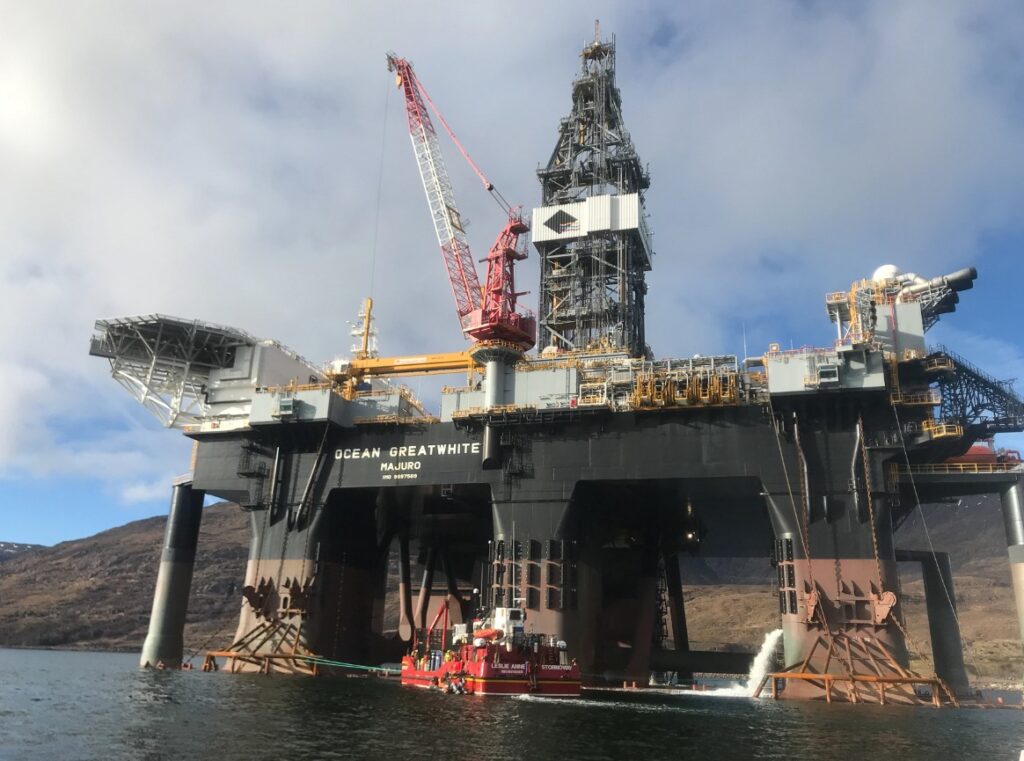 Diamond Offshore's Ocean GreatWhite rig