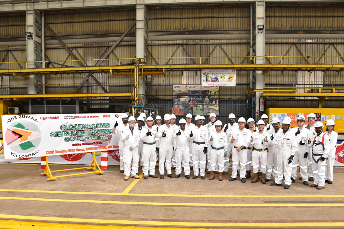 Steel Strike Ceremonies for ONE GUYANA FPSO - SBM Offshore
