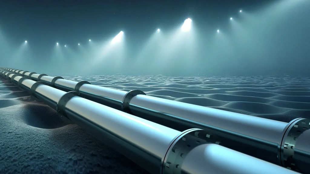 Illustration/Subsea pipeline (Courtesy of C-Power)