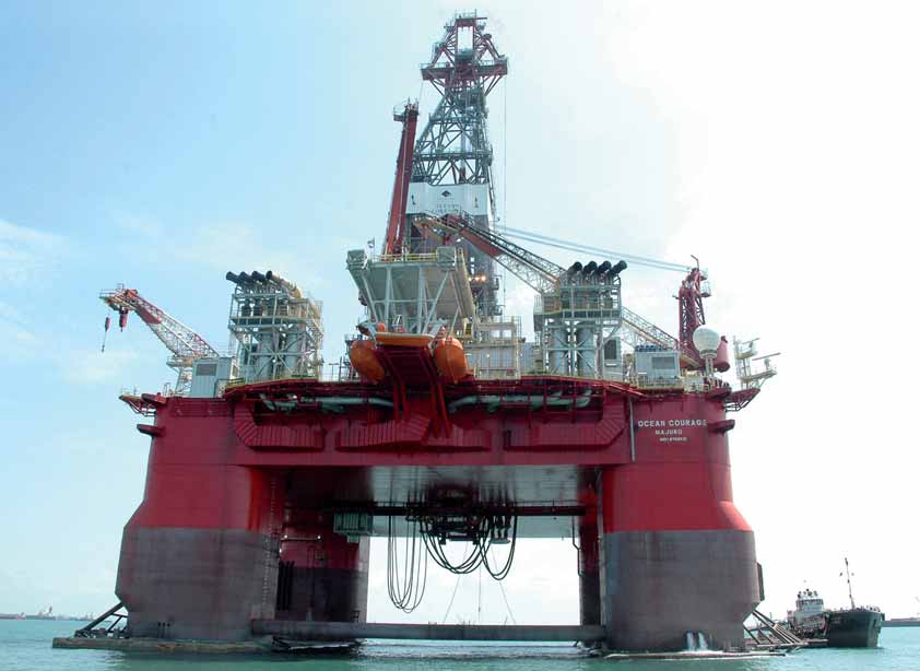 Diamond Offshore's Ocean Courage rig