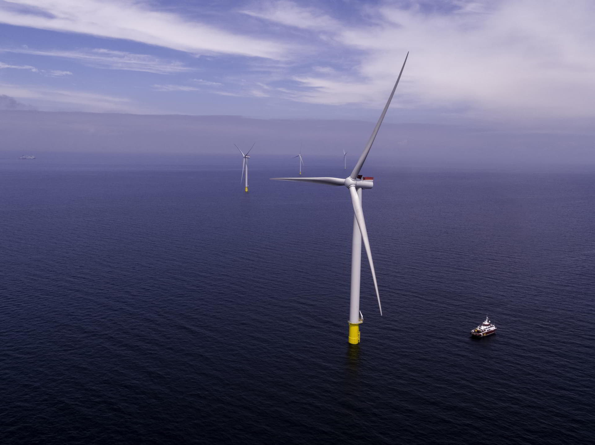 Kriegers Flak offshore wind farm in the Danish Baltic Sea