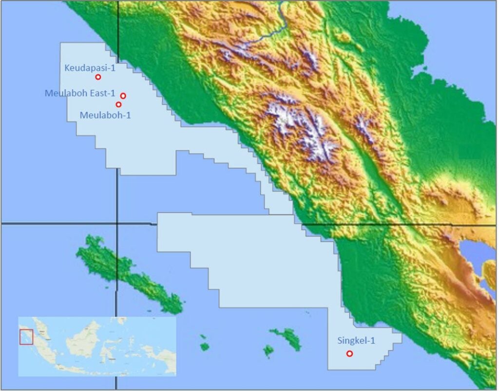 Location Map of offshore Aceh PSCs awarded to Conrad
