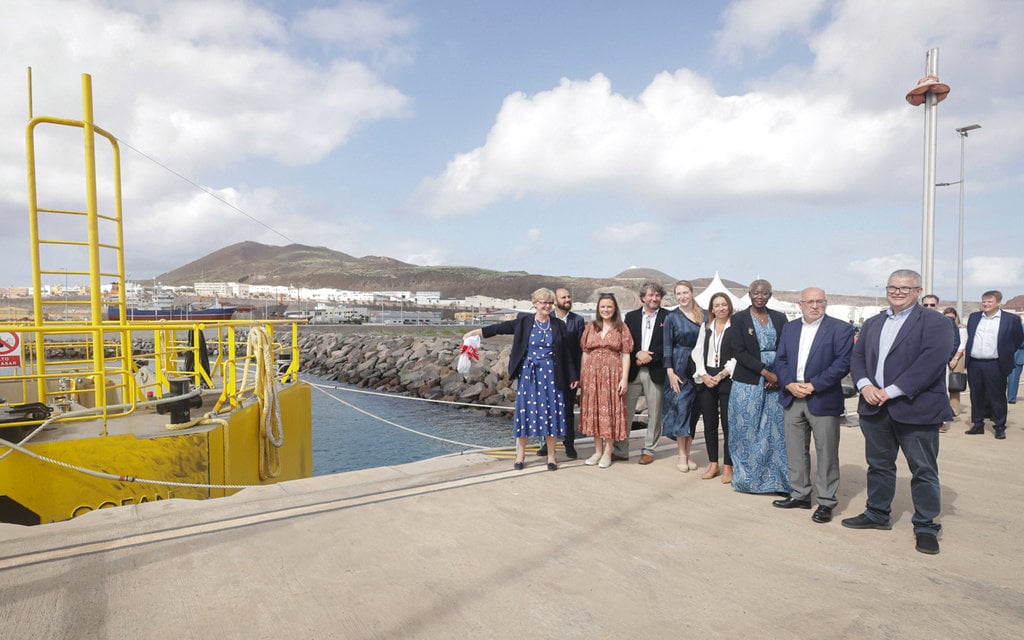 Unveiling of Ocean Oasis’ Gaia prototype in the presence of investors and government officials (Courtesy of Ocean Oasis)