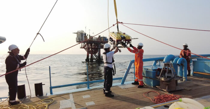Saab Seaeye underwater robot hits the water at 'rig to reef' project