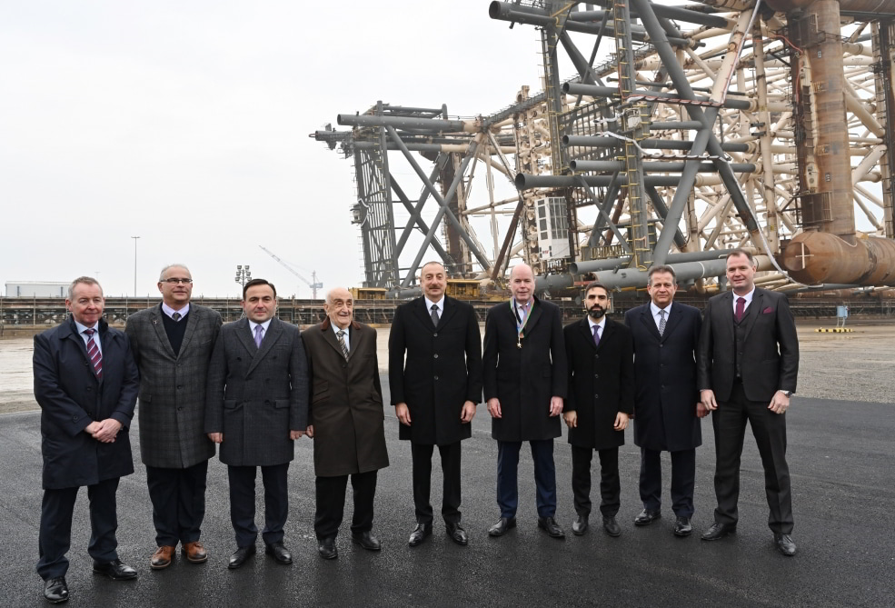 Ceremony to launch the ACE platform jacket sailaway process; Source: BP