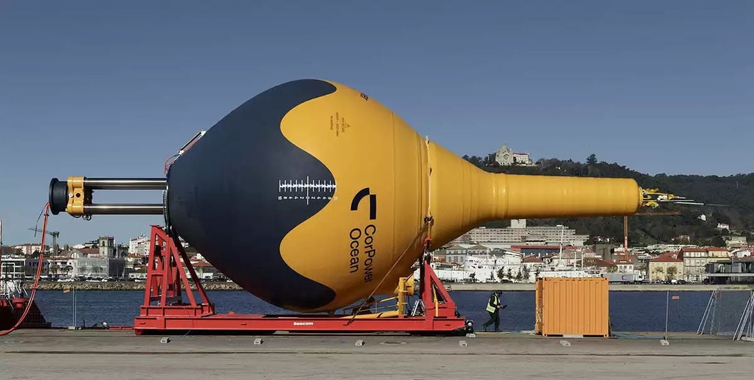 CorPower Ocean's C4 wave energy device ahead of installation (Courtesy of CorPower Ocean)