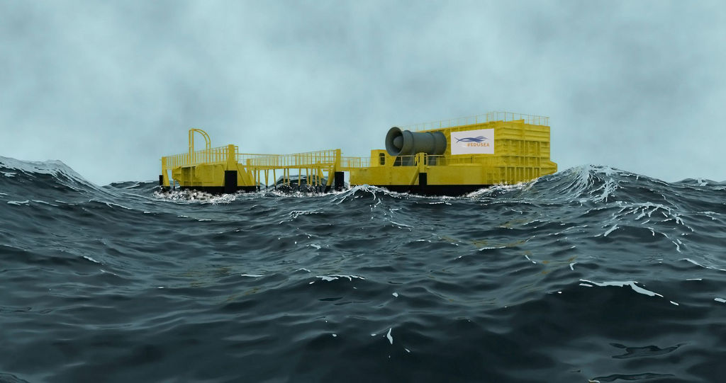 One of the potential designs for WEDUSEA project's wave energy converter (Courtesy of WEDUSEA project)